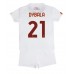 Billige AS Roma Paulo Dybala #21 Bortetrøye Barn 2022-23 Kortermet (+ korte bukser)